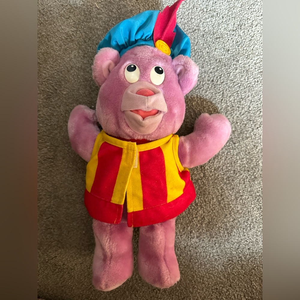 Vintage Fisher Price Disney Gummi Bears Cubbi Plush 1985